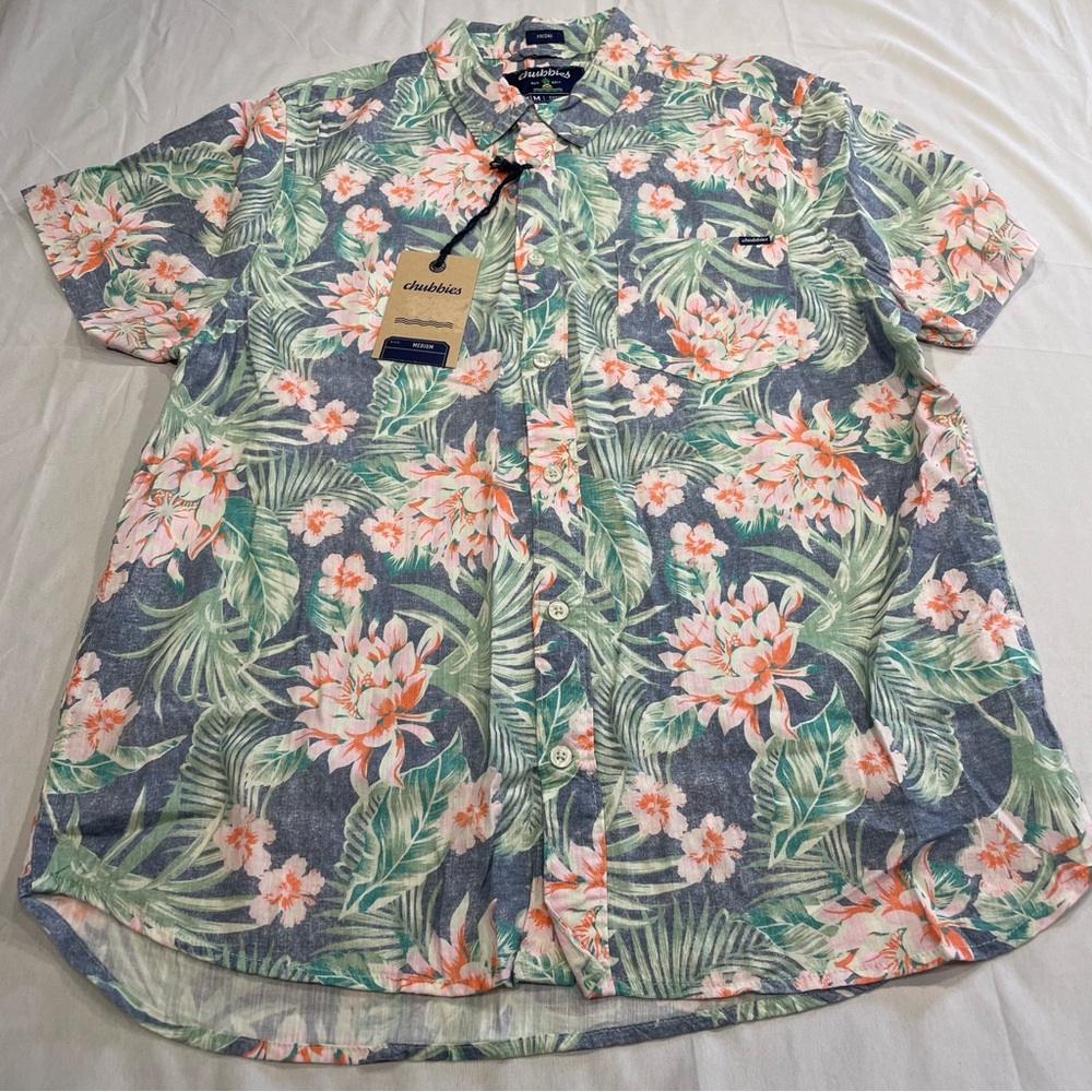 Chubbies Tropical Floral Button Down‎ Shirt